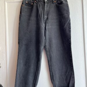 Photo detail:MADE IN CANADA FADED LEVIS 512 SLIM FIT DENIM JEANS W/ CUT HEM