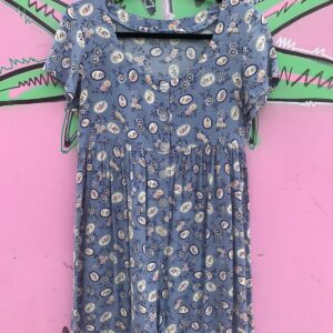 Photo detail:1990S FLORAL ROMPER PLAYSUIT ROMPER AB BUTTONS