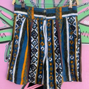 Photo detail:CUTE 1990S FUNKY GEOMETRIC PRINT SHORTS