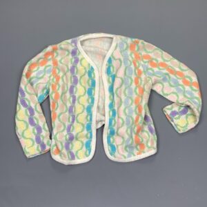 Photo detail:*AS-IS* SWEET! 1960S PASTEL KNIT CARDIGAN SWEATER