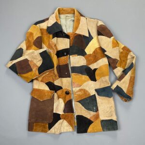 Photo detail:*AS-IS* RAD! FULLY LINED 1960S-70S PATCHWORK SUEDE JACKET *MONOGRAMMED