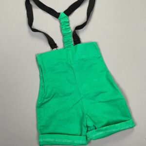 Photo detail:SOOO CUTE!!!! 1980S-90S RIBBED SUSPENDER HIGH WAIST STRETCH SHORTS