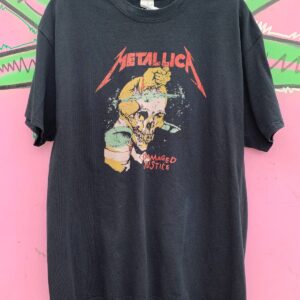 Photo detail:BOOTLEG METALLICA DAMAGED JUSTIC T-SHIRT