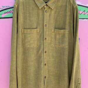 Photo detail:OVERSIZED SLINKY LINEN BLEND LONG SLEEVE OVERSIZED BUTTON-DOWN SHIRT