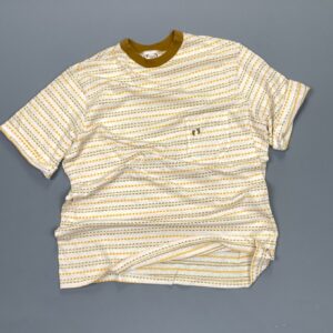 Photo detail:*AS-IS* RAD! 1970S-80S KNIT HANG TEN HORIZONTAL DOTTED POCKET RINGER T-SHIRT