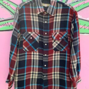 Photo detail:*AS-IS* NICE! RETRO PLAID LONG SLEEVE BUTTON DOWN SHIRT