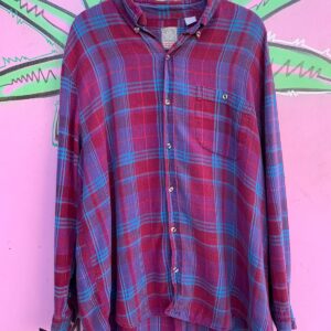 Photo detail:RETRO FUN BRIGHT COLORED 100% COTTON FLANNEL SHIRT