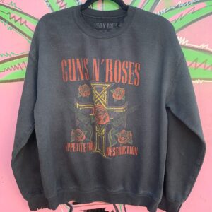 Photo detail:DISTRESSED REPOP GUNS N ROSES APPETITE FOR DESTRUCTION SWEATSHIRT