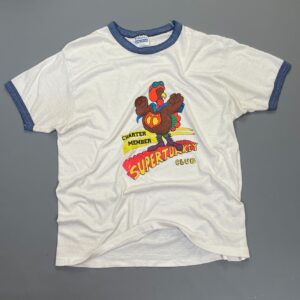 Photo detail:FUN! 1970S NEON SUPER TURKEY GRAPHIC RINGER TEE