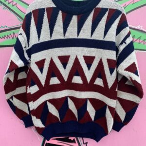 Photo detail:AS-IS 1990S GEOMETRIC KNIT SWEATER