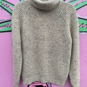 Photo detail:1980S-90S CHUNKY KNIT MARLED TURTLENECK SWEATER