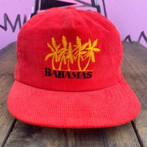 Photo detail:BAHAMAS EMBROIDERED CORDUROY SNAPBACK HAT