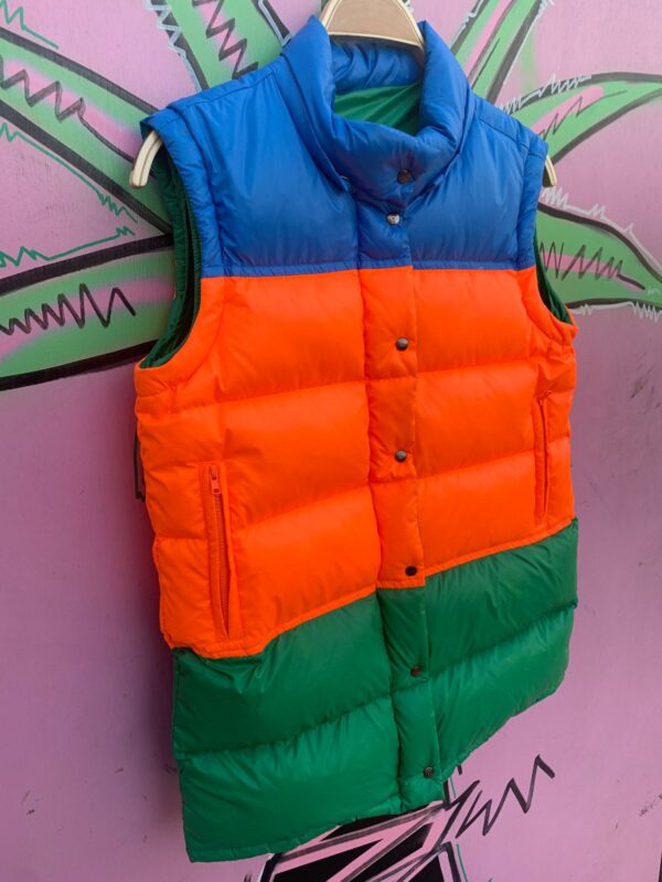 NEON COLORBLOCK REVERSIBLE PUFFER VEST