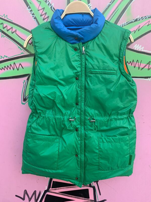 NEON COLORBLOCK REVERSIBLE PUFFER VEST