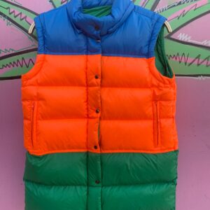 Photo detail:NEON COLORBLOCK REVERSIBLE PUFFER VEST