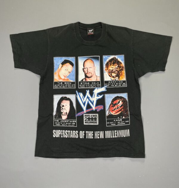 WWF SUPERSTARS OF THE NEW MILLENIUM Y2K ROCK, STONE COLD, MANKIND, UNDERTAKER KANE WWF ATTITUDE