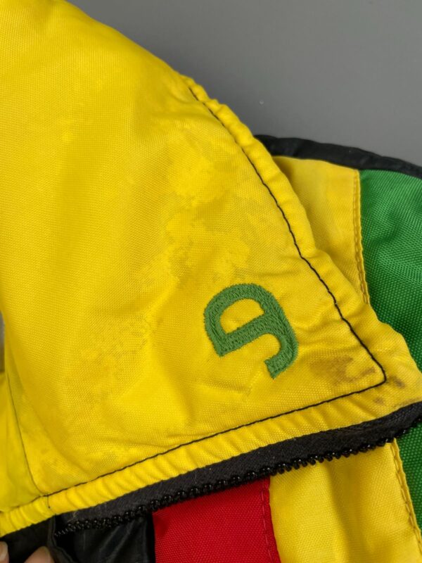 AS-IS EPIC JOHN DEERE RASTA COLORBLOCK PUFFER VEST