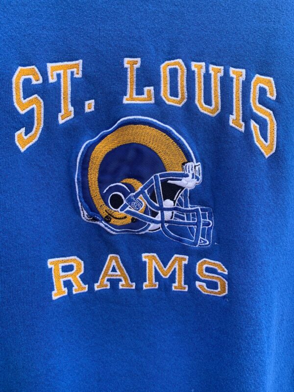 EMBROIDERED NFC CHAMPIONS ST. LOUIS RAMS FOOTBALL HOODED SWEATSHIRT