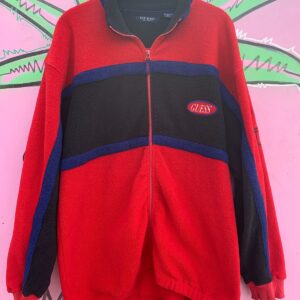 Photo detail:GUESS COLORBLOCK  FLEECE ZIP UP SWEATSHIRT