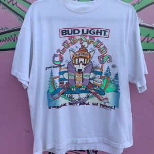 Photo detail:BUD LIGHT SPUDS MACKENZIE CLUB SPUDS SKI PATROL GRAPHIC T SHIRT