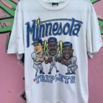 AS-IS 1990S MLB MINNESOTA TWINS TRIPLETS CARICATURE T-SHIRT