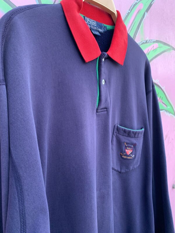 POLO BY RALPH LAUREN GOLF CLUB SHIELD COLLARED SWEATER