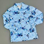 FUNKY GEOMETRIC LONG SLEEVE BUTTON DOWN DISCO SHIRT