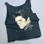 COOL! 1990S ELVIS PRESLEY PORTRAIT CROPPED & CUT TANK