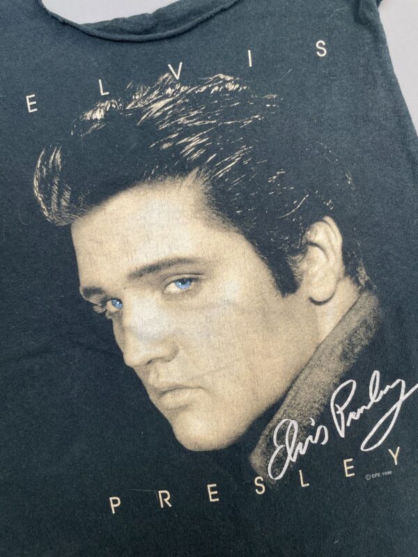 COOL! 1990S ELVIS PRESLEY PORTRAIT CROPPED & CUT TANK