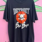 1988 NBA DETROIT PISTONS DETROIT BAD BOYS GRAPHIC SINGLE STITCH T-SHIRT