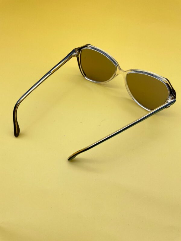 *AS-IS* 1970S GUCCI SHEER TINTED SUNGLASSES METALLIC BLUE CUSTOM LENSES