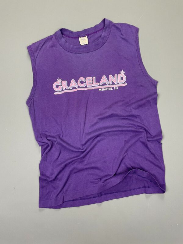 RAD! 1970S-80S SLEEVELESS GRACELAND TOURIST TEE