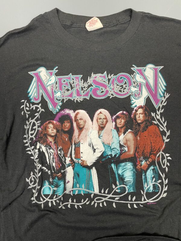 AMAZING! 1980S NELSON TOUR SINGLE STITCHED T-SHIRT