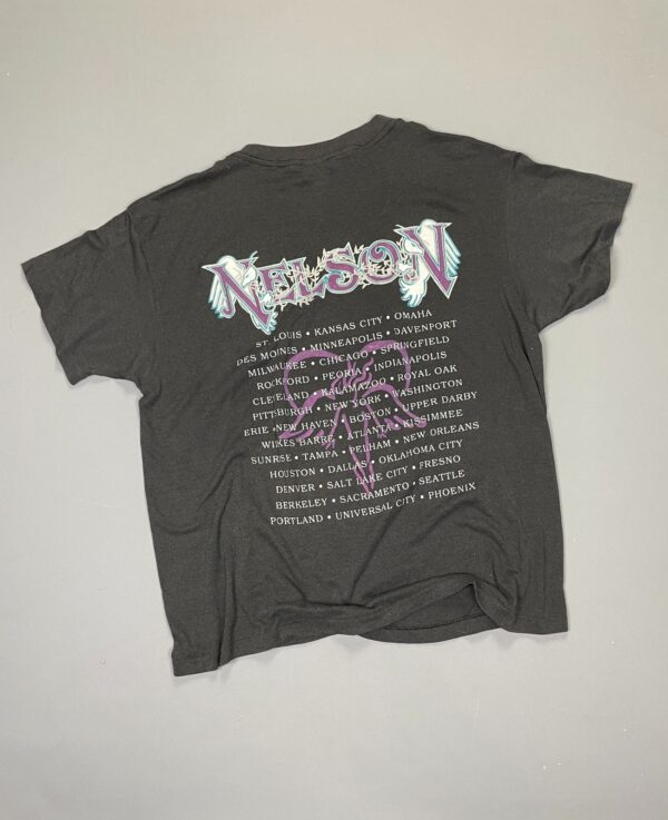 AMAZING! 1980S NELSON TOUR SINGLE STITCHED T-SHIRT