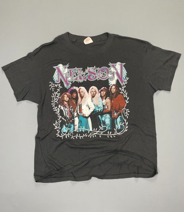 AMAZING! 1980S NELSON TOUR SINGLE STITCHED T-SHIRT