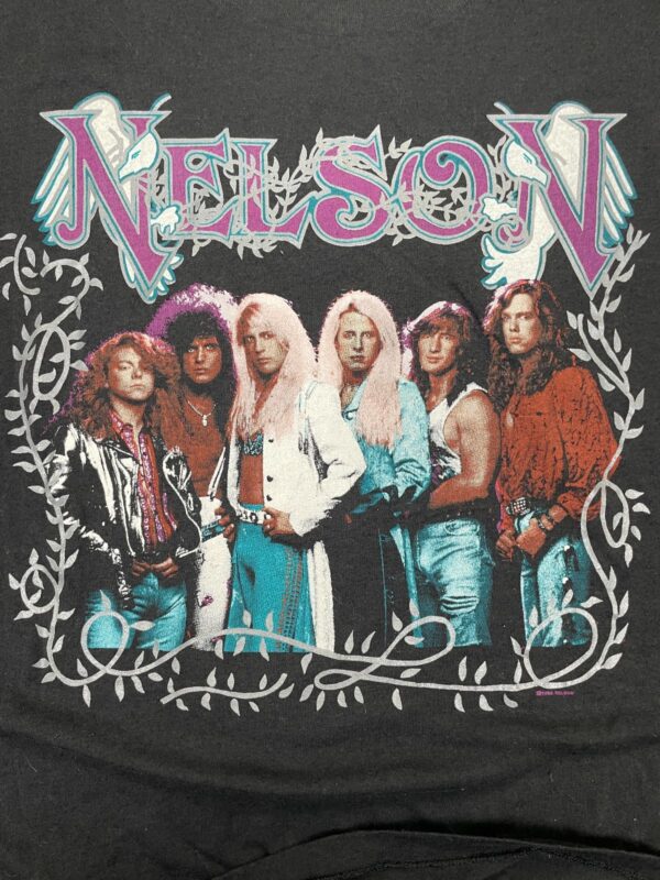 AMAZING! 1980S NELSON TOUR SINGLE STITCHED T-SHIRT