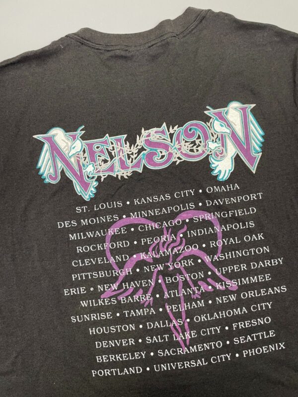 AMAZING! 1980S NELSON TOUR SINGLE STITCHED T-SHIRT