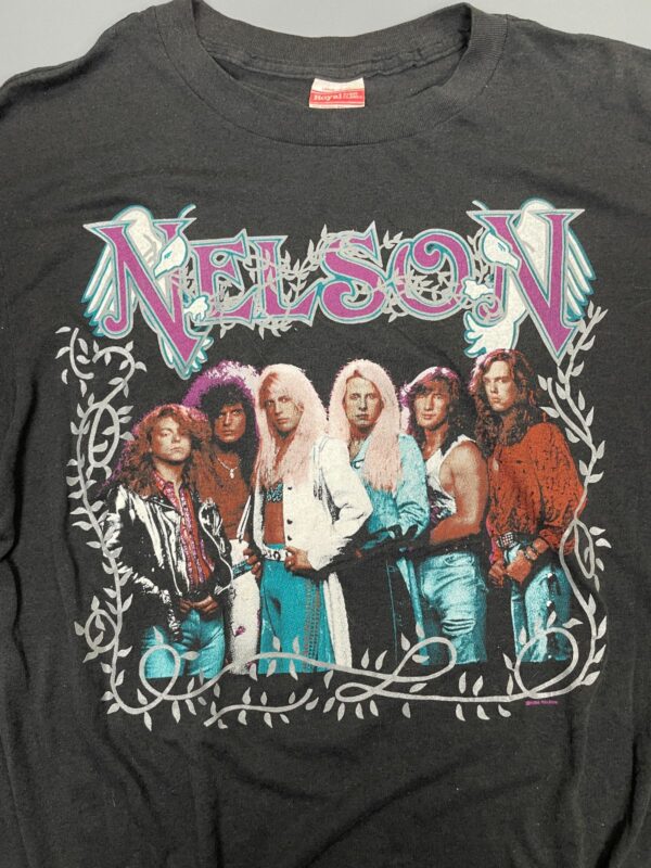 AMAZING! 1980S NELSON TOUR SINGLE STITCHED T-SHIRT