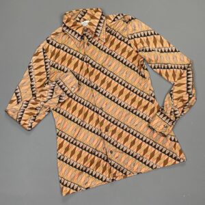 Photo detail:LATE 1960S PUCCI PRINTED BUTTON UP POLYESTER BLOUSE