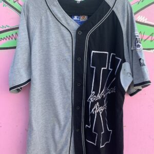 Photo detail:AS-IS STARTER NHL LOS ANGELES KINGS COLORBLOCK BASEBALL JERSEY