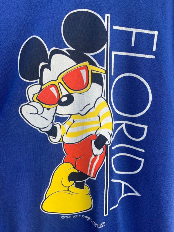 TOO COOL MICKEY MOUSE FLORIDA STRIPED FOOTBALL T-SHIRT