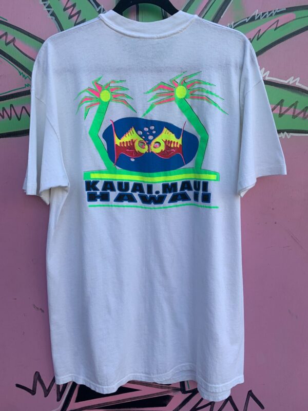 DAYGLOW 1991 HAWAII GRAPHIC RIBBED T-SHIRT