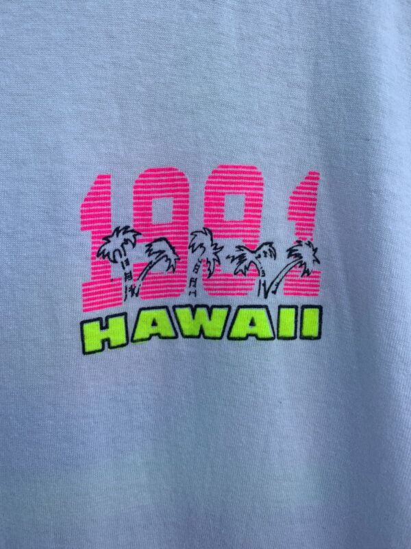 DAYGLOW 1991 HAWAII GRAPHIC RIBBED T-SHIRT