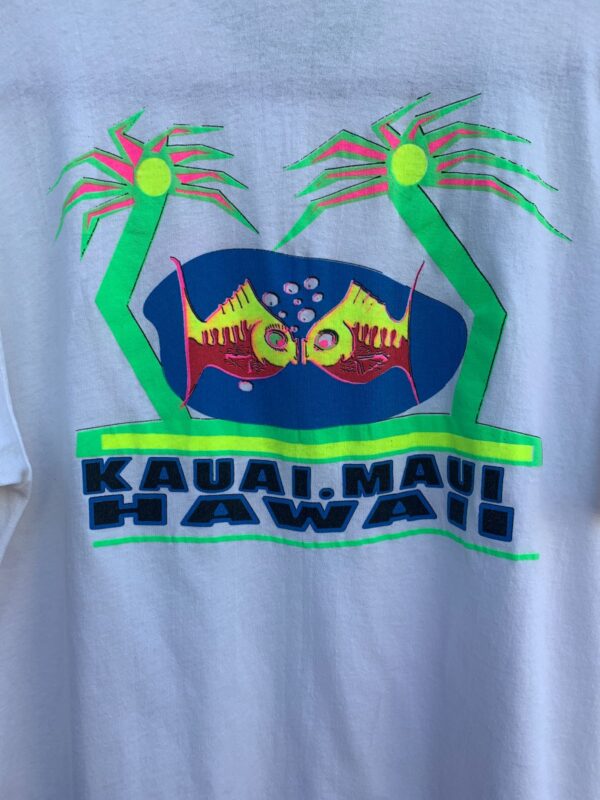 DAYGLOW 1991 HAWAII GRAPHIC RIBBED T-SHIRT