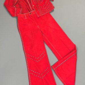 Photo detail:AMAZING!!! 1970S SILVER STUDDED 2 PIECE PANTS & JACKET SET