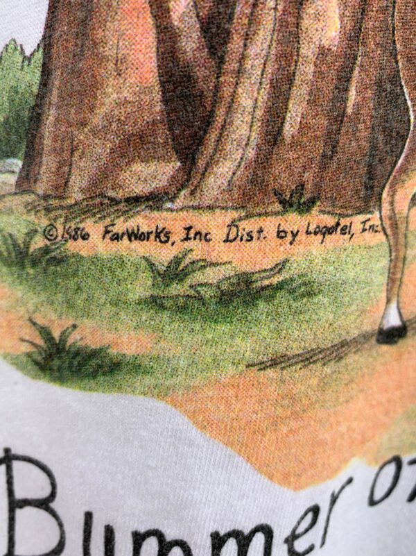 FAR SIDE COMIC BUMMER OF A BIRTHMARK GRAPHIC SINGLE STITCH T-SHIRT