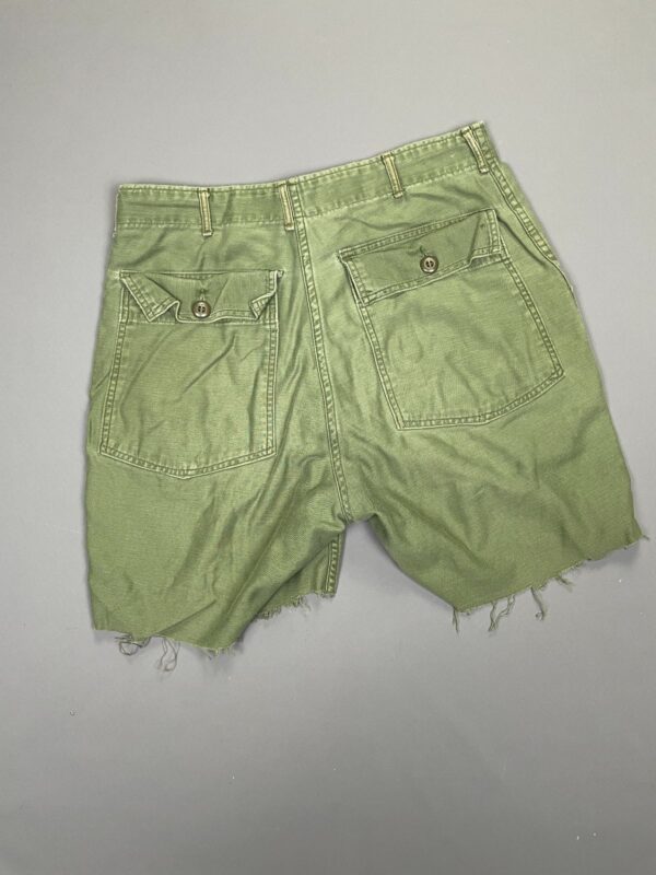 RAD! VIETNAM ERA COTTON SATEEN CUT OFF MILITARY SHORTS