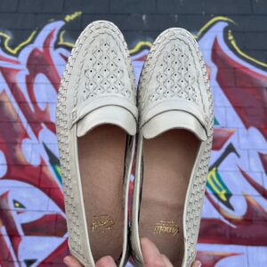 Photo detail:BRAIDED WOVEN LEATHER PENNY LOAFER *DEADSTOCK