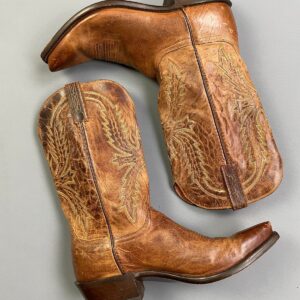 Photo detail:1883 GORGEOUS BUTTER SOFT PERFECTLY DISTRESSED & BROKEN-IN COWBOY BOOTS WITH DECORATIVE STITCHING