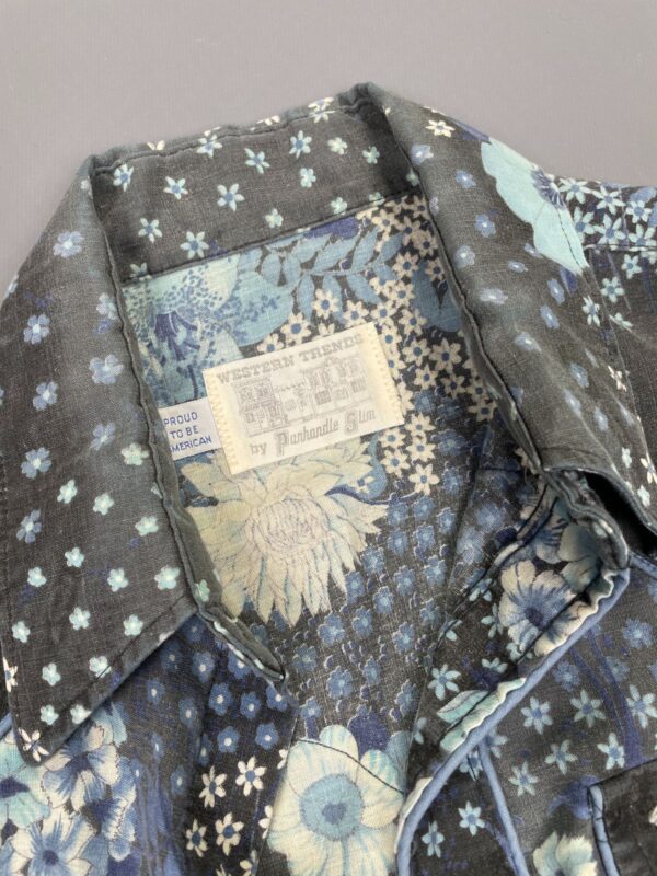 *AS-IS* *FADED* FLORAL PATCHWORK PEARL SNAP WESTERN SHIRT